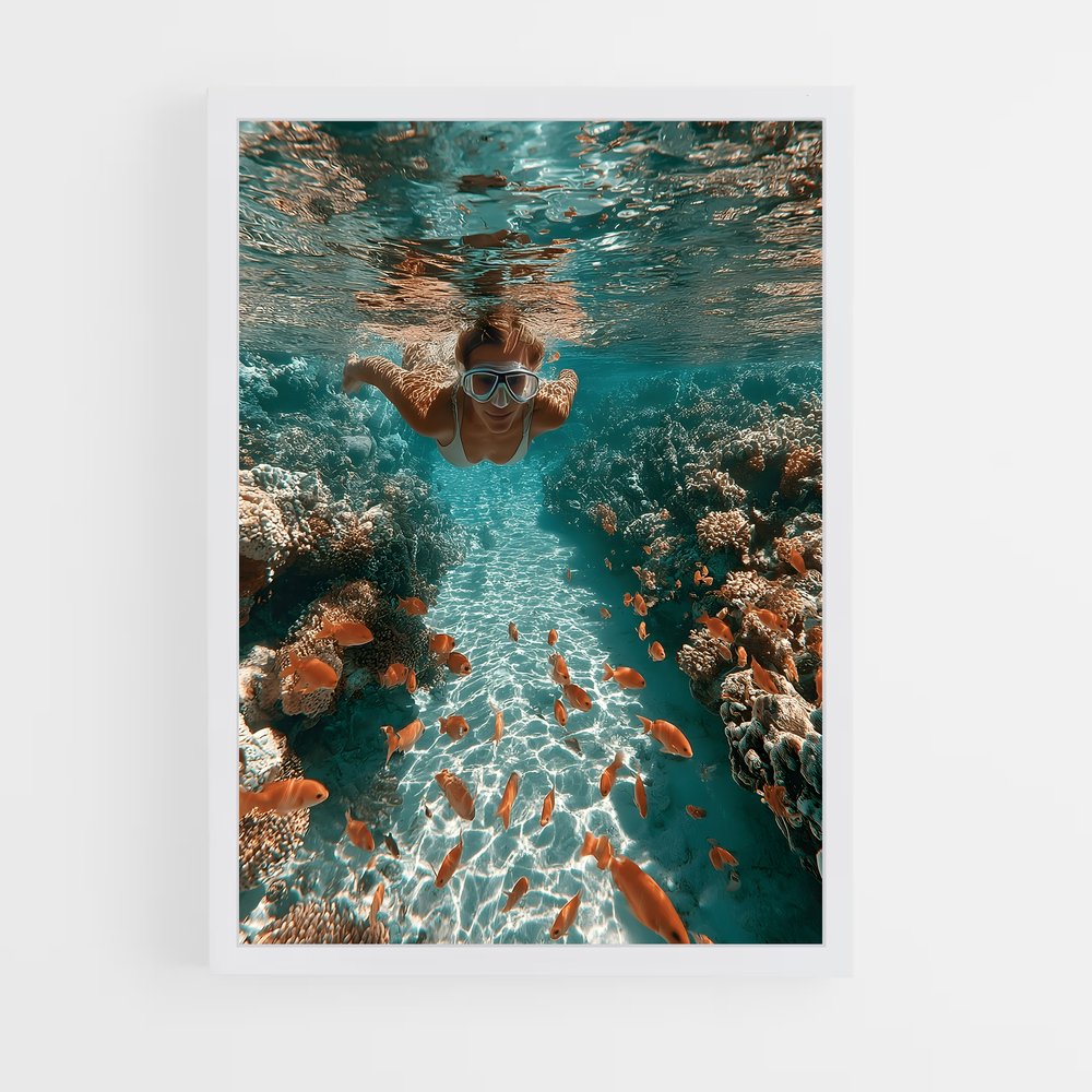 Poster Plongée Enchanteresse – affiche Plongée sous-marine (vue 3)